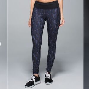 Lululemon Speedtight II Legging 6 black grey purple